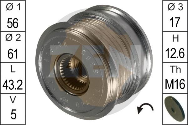 ERA ZN5505 - Pulley, alternator, freewheel clutch car-mod.net