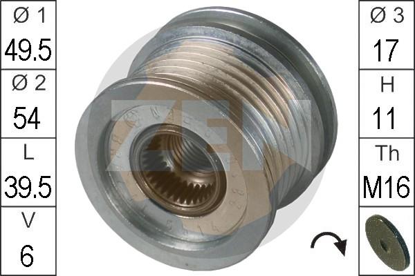 ERA ZN5514 - Pulley, alternator, freewheel clutch car-mod.net