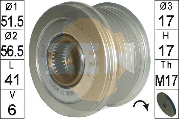 ERA ZN5652 - Pulley, alternator, freewheel clutch car-mod.net