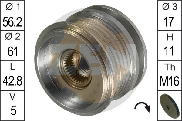 ERA ZN5385 - Pulley, alternator, freewheel clutch car-mod.net