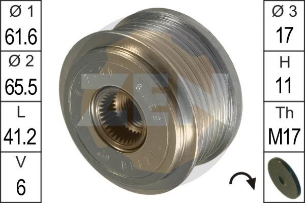 ERA ZN5379 - Pulley, alternator, freewheel clutch car-mod.net