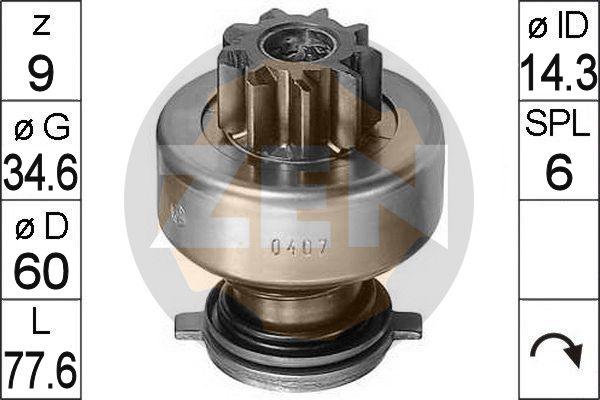 ERA ZN0407 - Bendix, starter pinion car-mod.net