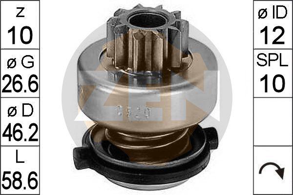 ERA ZN0520 - Bendix, starter pinion car-mod.net