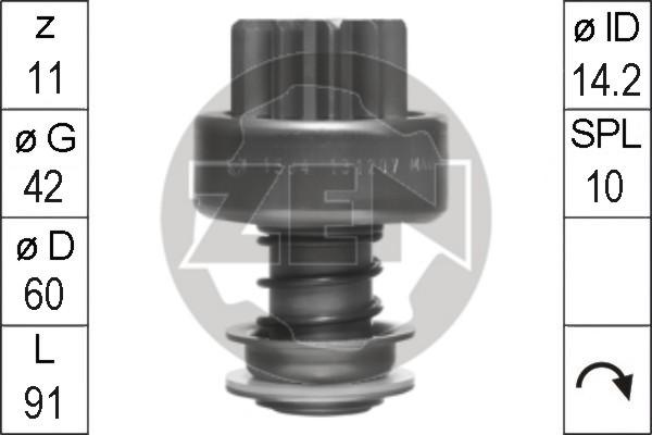 ERA ZN1594 - Bendix, starter pinion car-mod.net