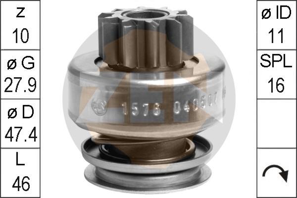 ERA ZN1576 - Bendix, starter pinion car-mod.net