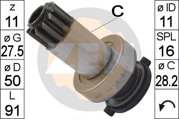 ERA ZN1856 - Bendix, starter pinion car-mod.net