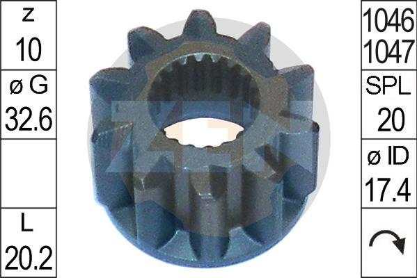 ERA ZN12812 - Bendix, starter pinion car-mod.net