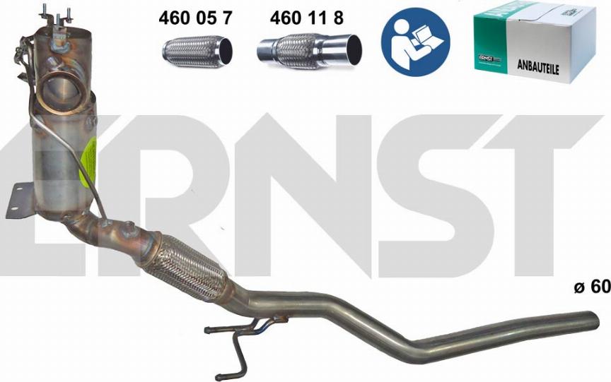 ERNST 910910 - Soot / Particulate Filter, exhaust system car-mod.net