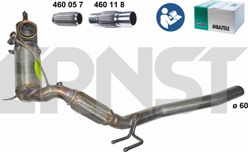ERNST 910194 - Soot / Particulate Filter, exhaust system car-mod.net