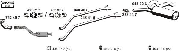 ERNST 100203 - Exhaust System car-mod.net