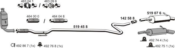 ERNST 080373 - Exhaust System car-mod.net