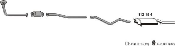ERNST 070389 - Exhaust System car-mod.net