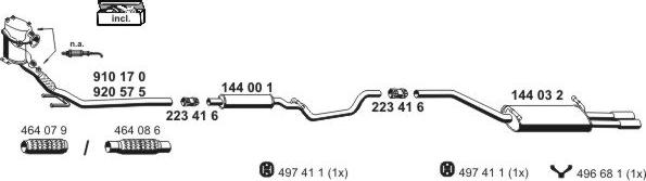 ERNST 071493 - Exhaust System car-mod.net