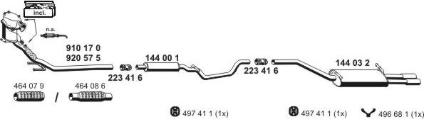ERNST 071489 - Exhaust System car-mod.net