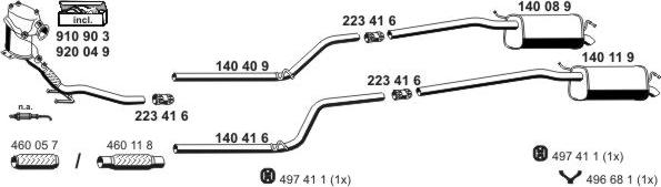 ERNST 071746 - Exhaust System car-mod.net