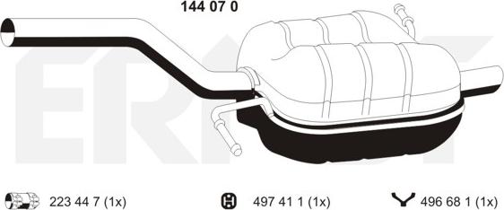 ERNST 144070 - End Silencer car-mod.net