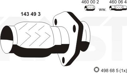 ERNST 143493 - Flex Hose, exhaust system car-mod.net