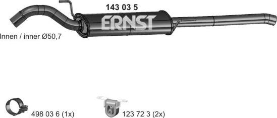 ERNST 143035 - End Silencer car-mod.net