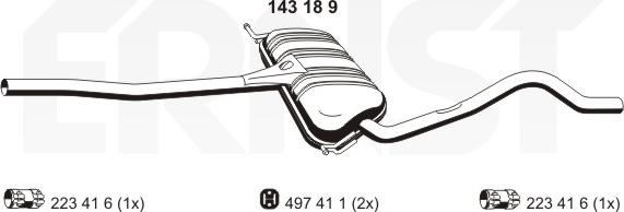 ERNST 143189 - Middle Silencer car-mod.net
