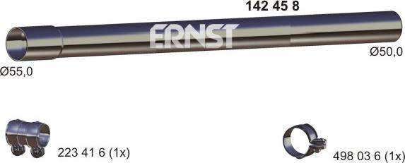 ERNST 142458 - Exhaust Pipe car-mod.net