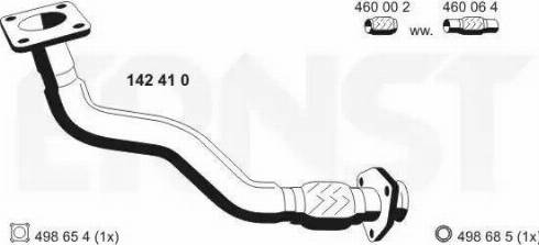 ERNST 142410 - Exhaust Pipe car-mod.net