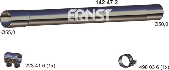 ERNST 142472 - Exhaust Pipe car-mod.net