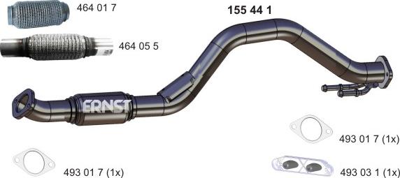 ERNST 155441 - Exhaust Pipe car-mod.net