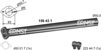 ERNST 156431 - Exhaust Pipe car-mod.net