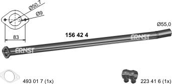 ERNST 156424 - Exhaust Pipe car-mod.net