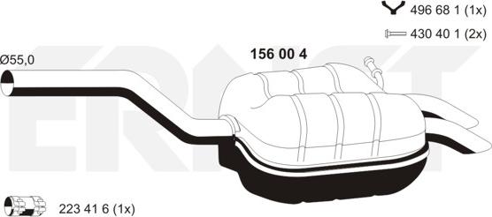 ERNST 156004 - End Silencer car-mod.net