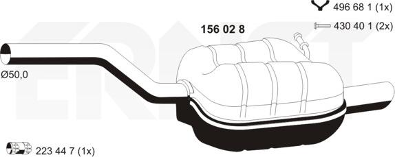ERNST 156028 - End Silencer car-mod.net