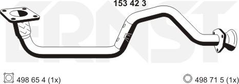 ERNST 153423 - Exhaust Pipe car-mod.net