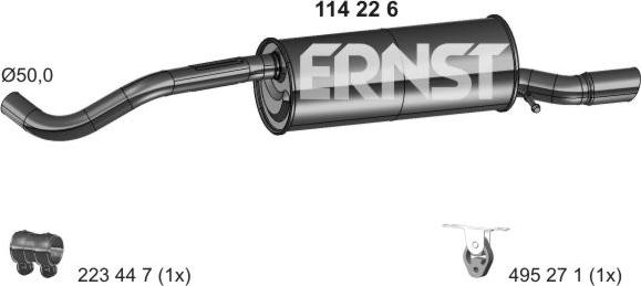 ERNST 114226 - End Silencer car-mod.net