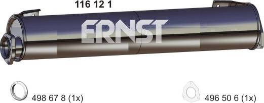 ERNST 116121 - End Silencer car-mod.net