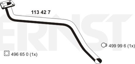 ERNST 113427 - Exhaust Pipe car-mod.net