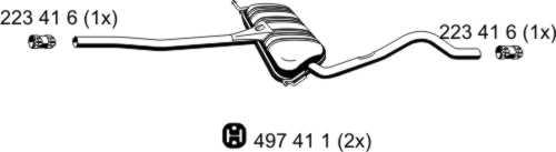 ERNST 123242 - Middle Silencer car-mod.net