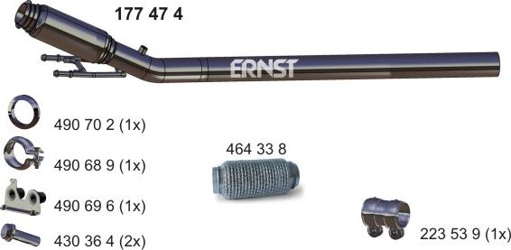 ERNST 177474 - Exhaust Pipe car-mod.net