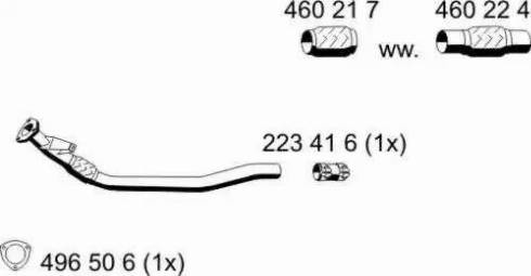 ERNST 245425 - Exhaust Pipe car-mod.net