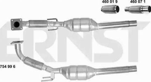 ERNST 754996 - Catalytic Converter car-mod.net