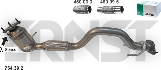 ERNST 754392 - Catalytic Converter car-mod.net