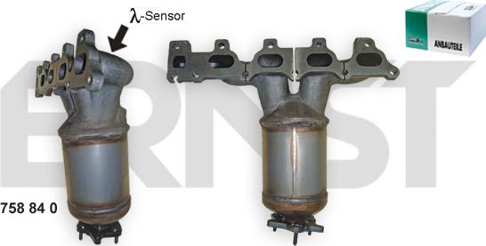 ERNST 758840 - Catalytic Converter car-mod.net