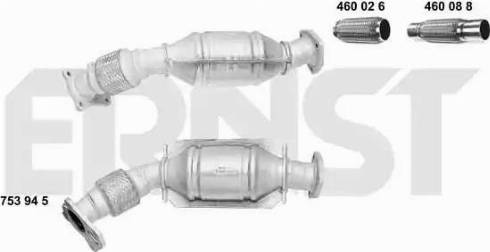 ERNST 753945 - Catalytic Converter car-mod.net
