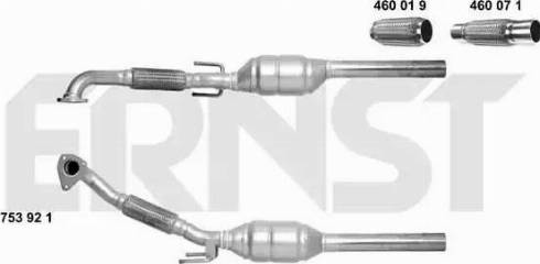 ERNST 753921 - Catalytic Converter car-mod.net