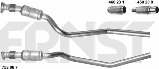 ERNST 753067 - Catalytic Converter car-mod.net