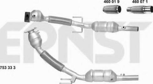 ERNST 753333 - Catalytic Converter car-mod.net