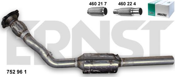 ERNST 752961 - Catalytic Converter car-mod.net