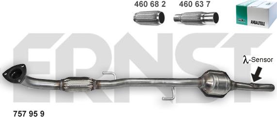 ERNST 757959 - Catalytic Converter car-mod.net