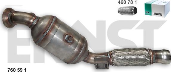 ERNST 760591 - Catalytic Converter car-mod.net