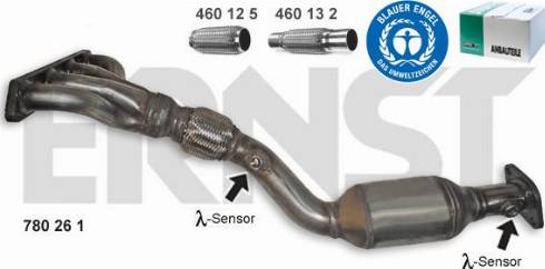 ERNST 780261 - Catalytic Converter car-mod.net
