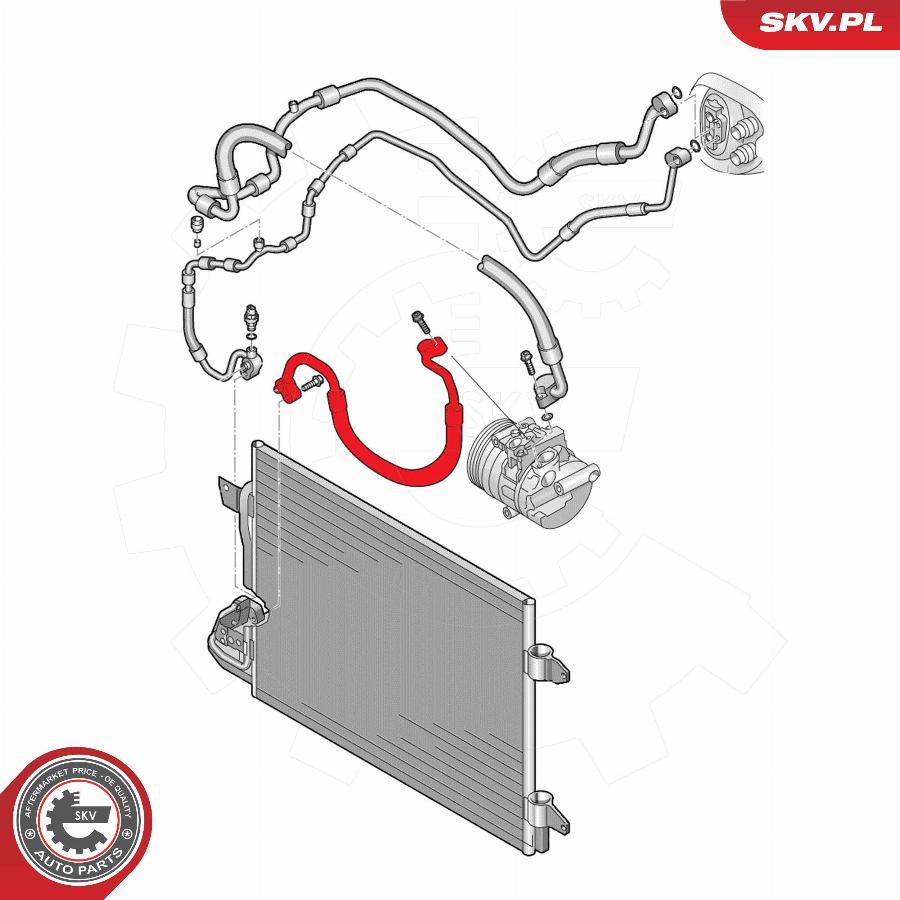 Esen SKV 43SKV549 - High Pressure Line, air conditioning car-mod.net
